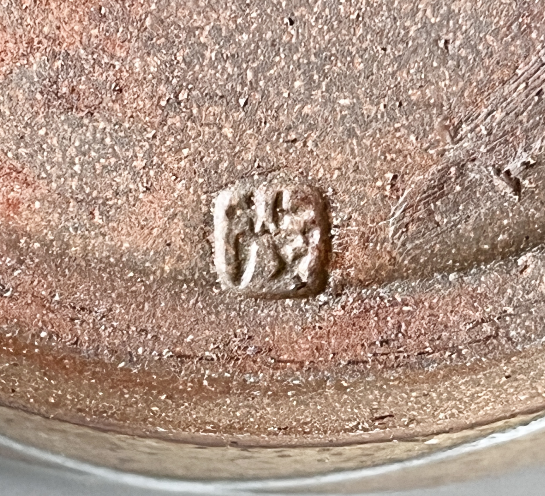 市野茂良 (師 バーナード・リーチ) 丹波立杭焼 灰釉 網目文瓶 花瓶 花入 花器 民芸の陶印