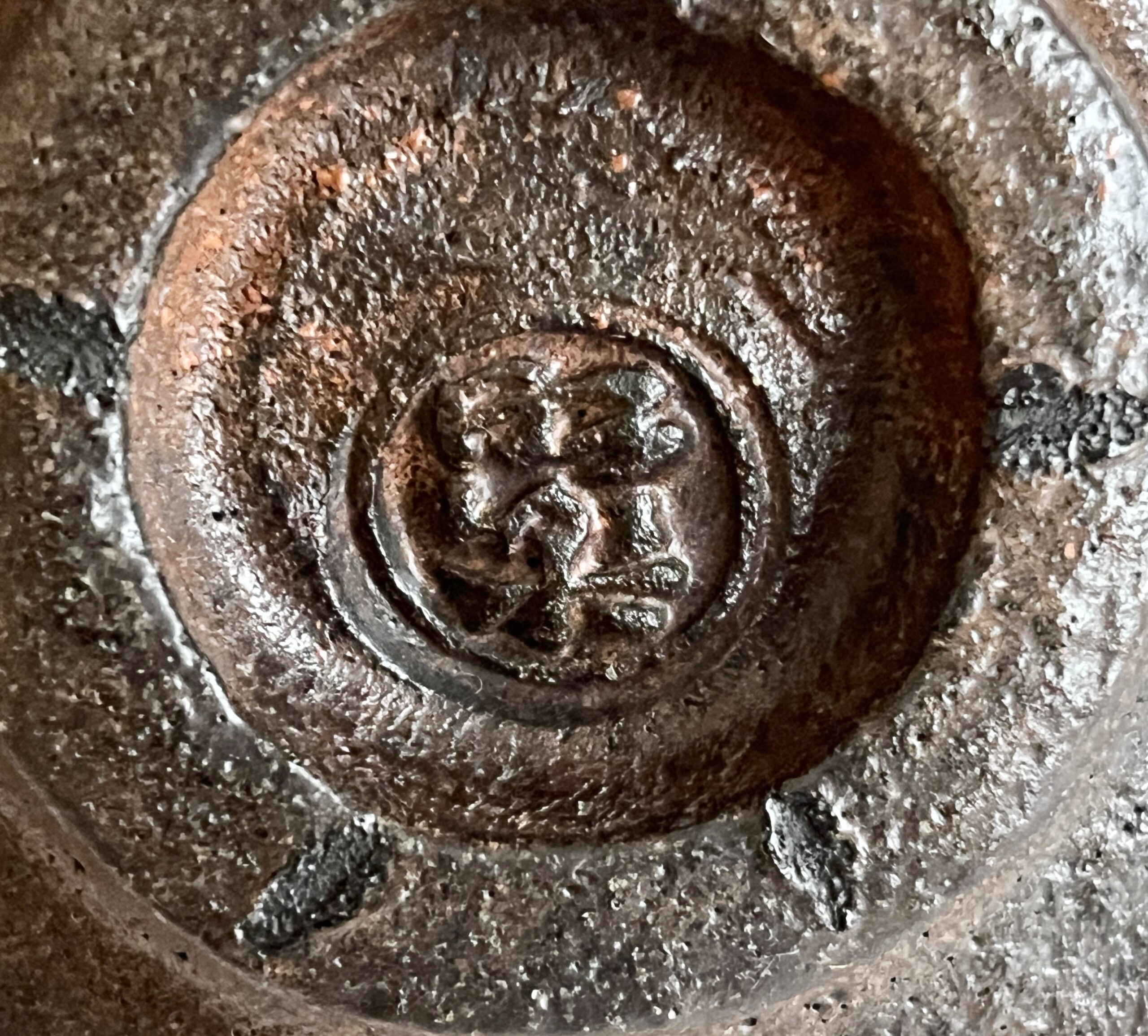三代 佐々木昭楽　長次郎まこもうつし　黒茶碗　茶道具　長次郎外七種の陶印
